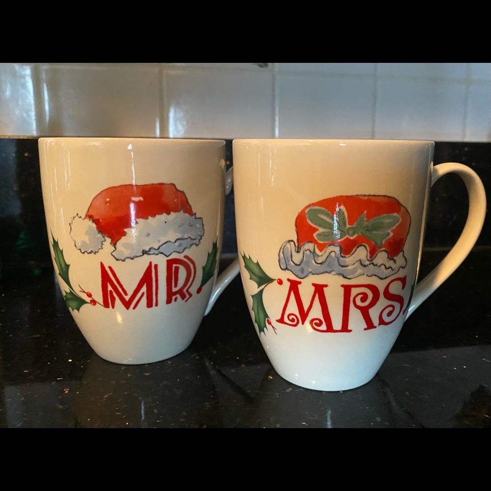 Mr and Mrs Christmas Mug